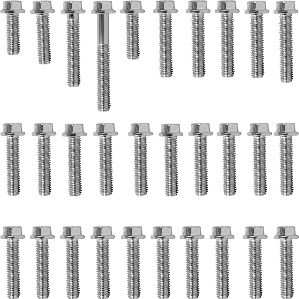 Kit parafusos tampa motor lateral esquerda+direita CRF150R 2007 a 2013 CRF150 importada Honda