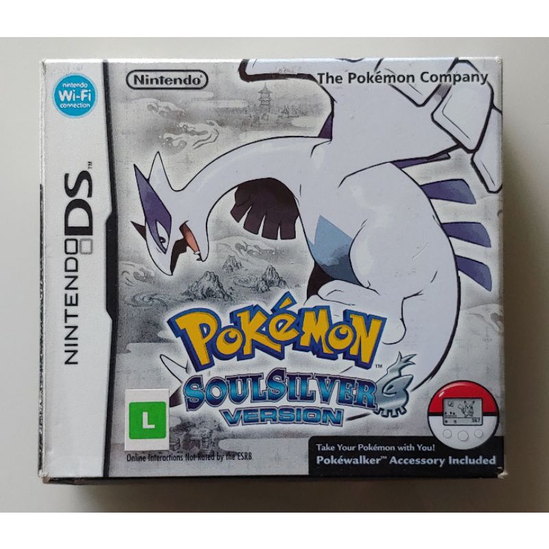 POKÉMON SOUL SILVER CAIXA ORIGINAL PARA O JOGO E A POKEWALKER