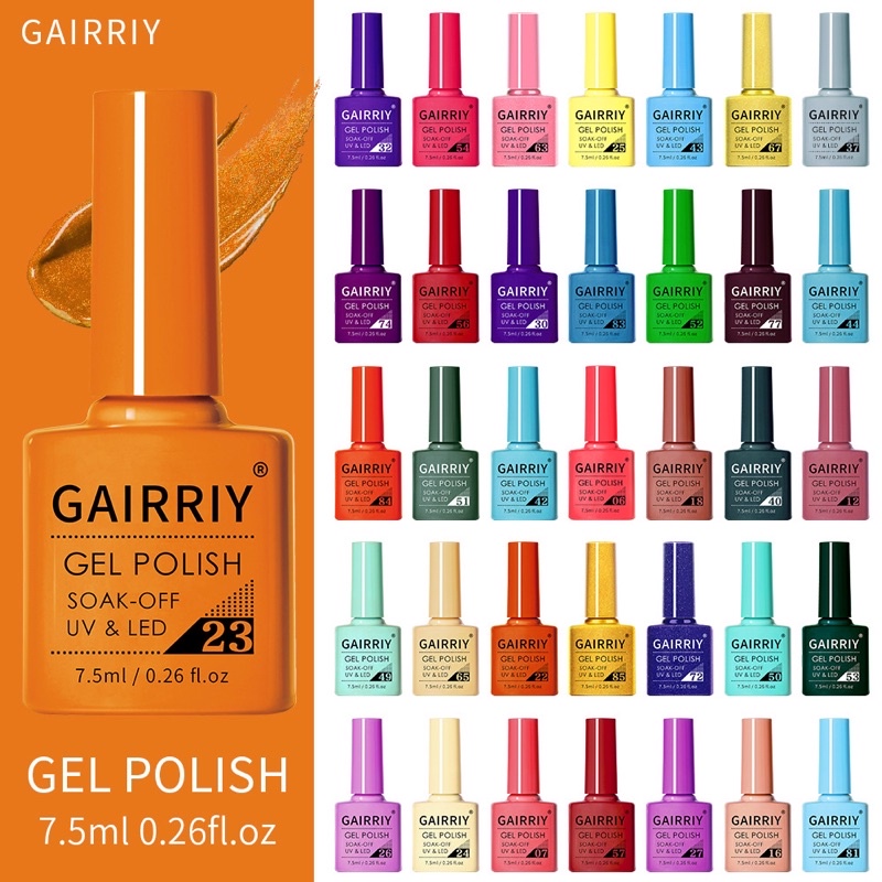40 Color Gel Profissional Shellac Polish 7.5ml Seca LED/UV Unha Nail Manicure
