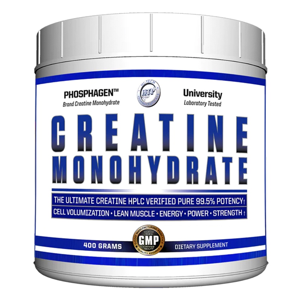 Creatine Monohydrate 400g Hi-Tech Pharmaceuticals (Phosphagen) Creatina Monohidratada Original Importada