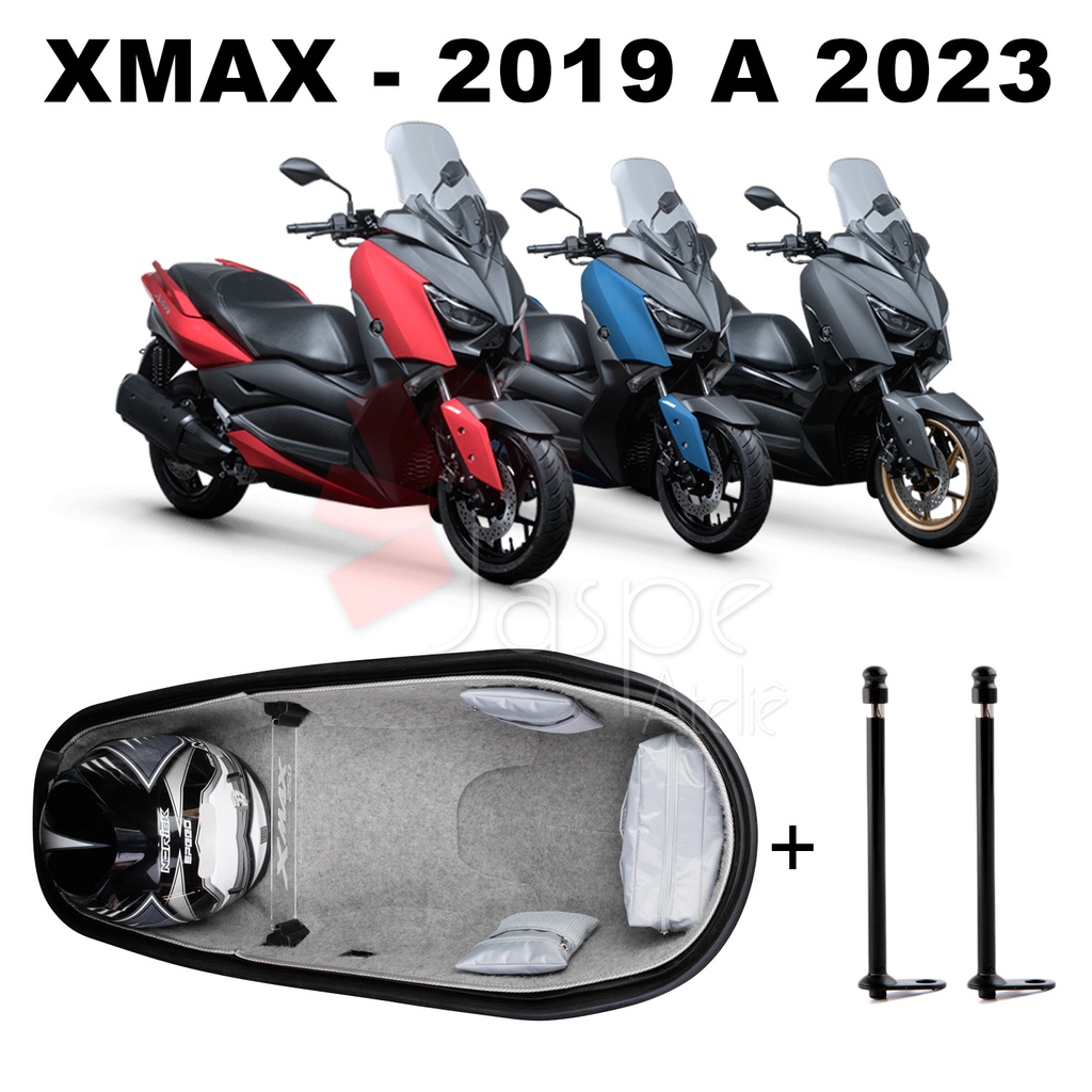 Forração Xmax 250 2019 2020 2021 2022 2023 2024 Forro Premium Cinza + Divisória P + 2 Antena