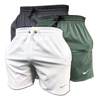 Kit 3 Short de Elastano Mauricinho de Treino, Praia, Piscina e Corrida