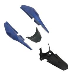 Rabeta + Paralama Traseiro Fan 150 2014 Azul Twister/Central Preto