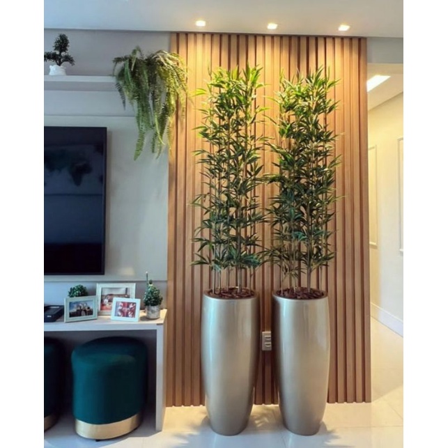Bambu artificial vertical 8 hastes 1 mt vaso não acompanha