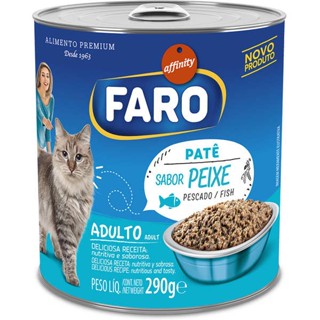 Ração Úmida Faro Lata Patê Para Gatos Sabor Peixe - 290 g