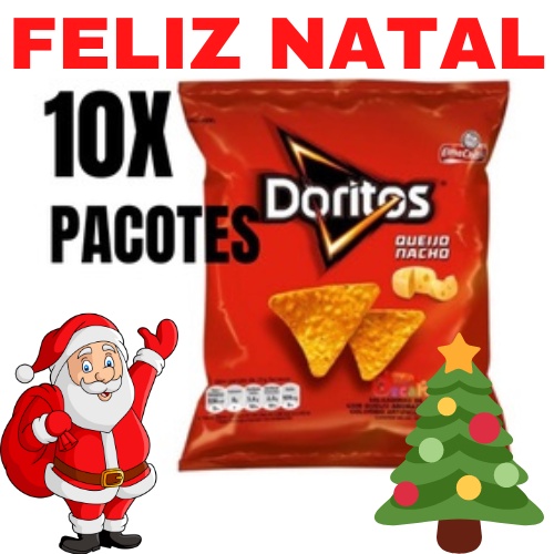 Kit 10X Mini Salgadinho Doritos 22g - Elma Chips - Pepsico - Batatinha Frita 1 2 3