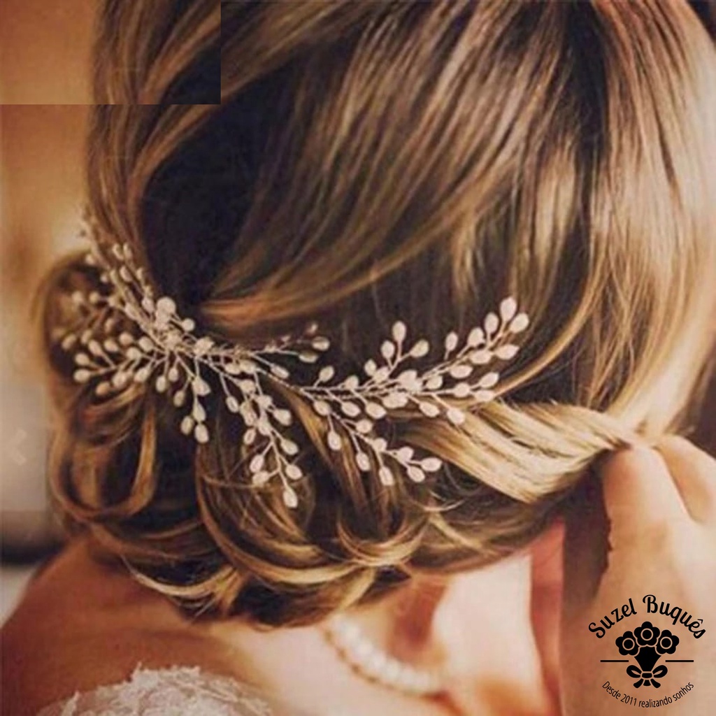 Arranjo Para Cabelo Noiva Grinalda Casamentos Ensaios Fotos