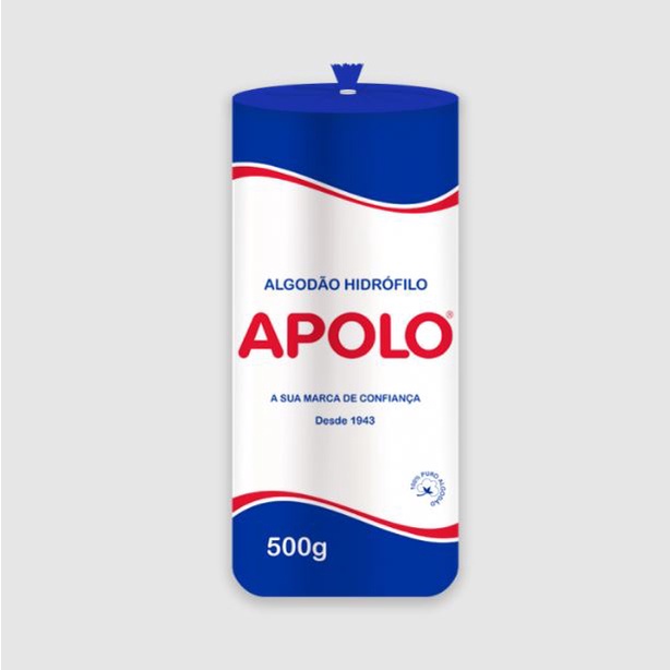 Algodão Apolo Hidrófilo Rolo- 500g e 250g