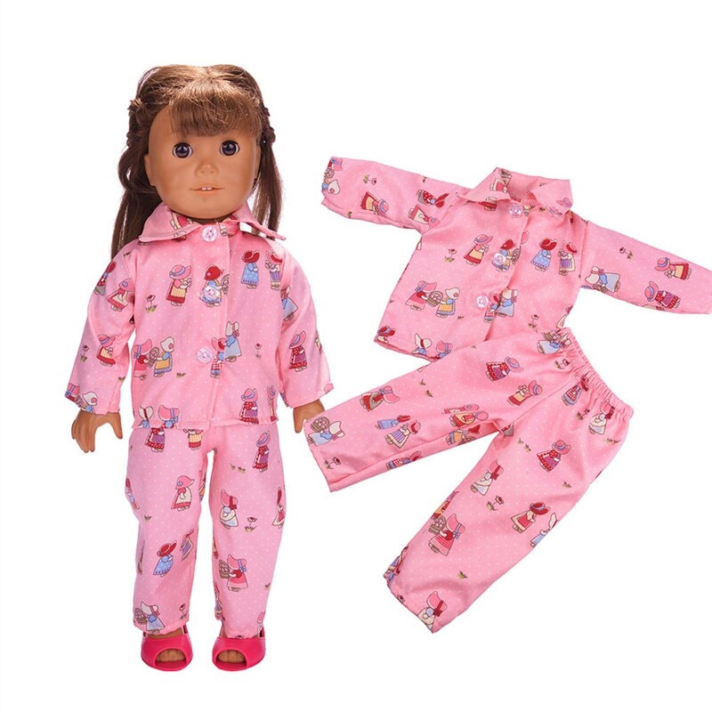 Roupa Pijama Para Boneca American Girl Our Generation Adora Bebê Reborn  Baby Alive My London Girl Sophia Madame Alexander Lissi Goetz Corelle Roupinha Fofura Lindo 10
