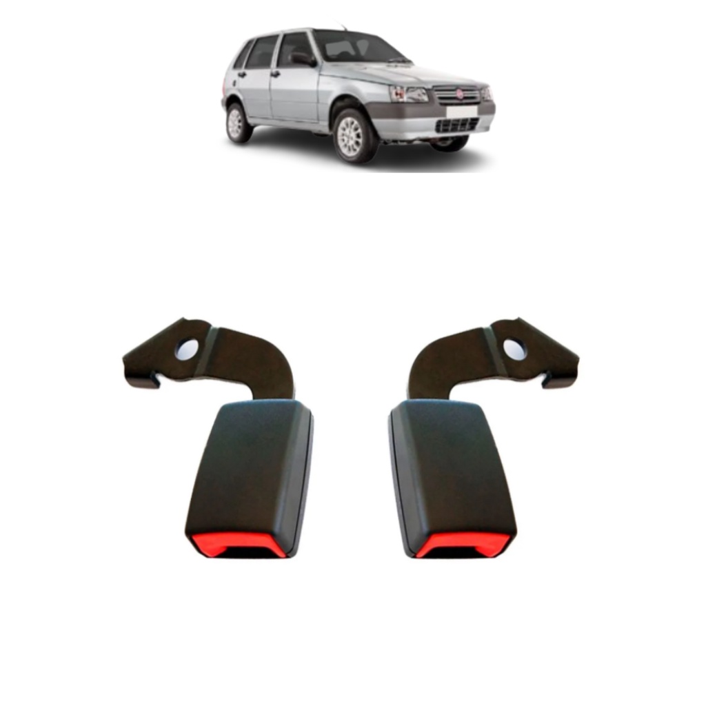 Fecho Trava Engate Do Cinto De Segurança Fiat Uno - Par 2 Peças