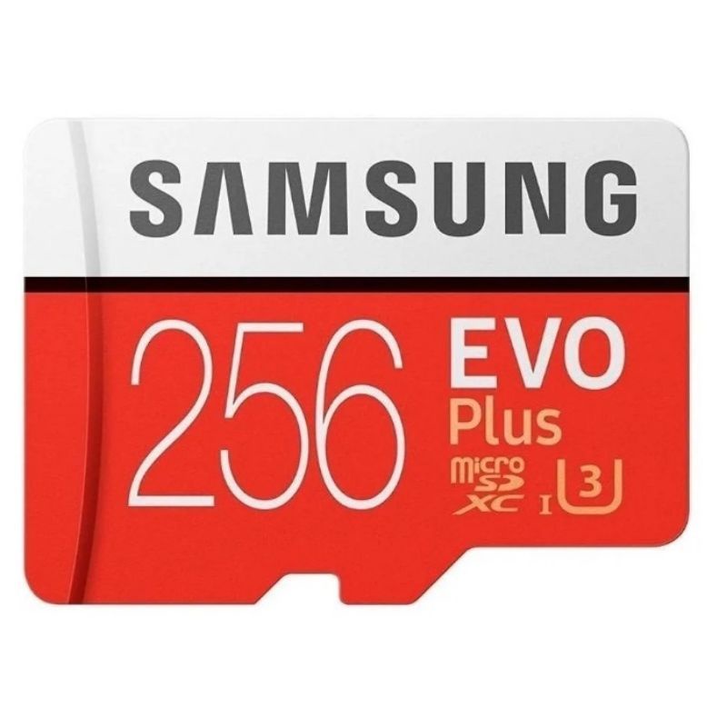 Cartão de Memória 256gb Samsung evo plus red + Adaptador