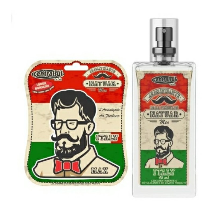 Kit aromatizante Natuar Men Italy Centralsul sendo 1 Sache E 1 vidro 45ml em Oferta na Shopee