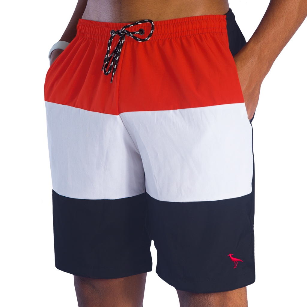 Shorts Tactel Futebol Bermuda Treino Masculino Academia 3 Cores Conjunto