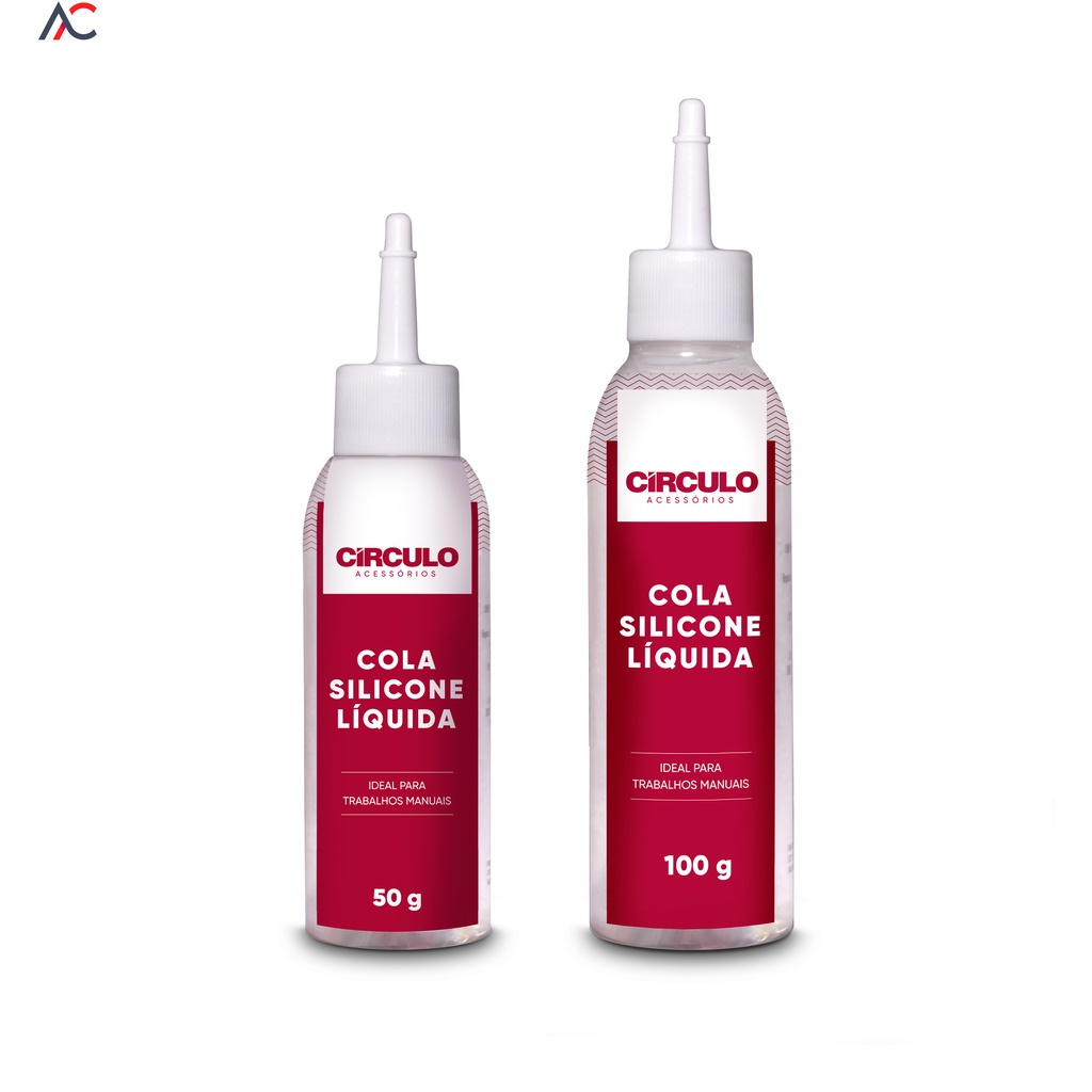 Cola Silicone Liquida Original CIRCULO para Artesanato 50 ou 100 Gramas - Unidade - Círculo