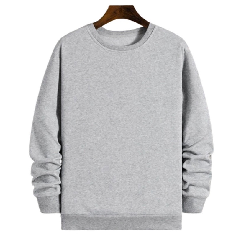 Moletom Gola Redonda Unissex Blusa De Frio Basico Careca Casaco Feminino Masculino Flanelado Liso Sem Estampa Algodão