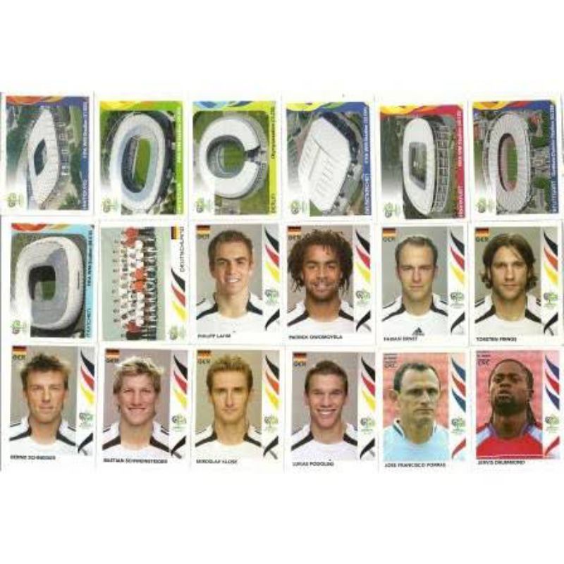 Figurinhas da Copa 2006 (LER DESCRIÇÃO)