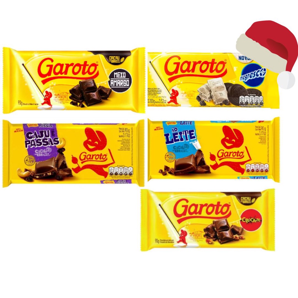 Barra de chocolate 85gramas unidade Garoto/ Monte sua cesta conosco