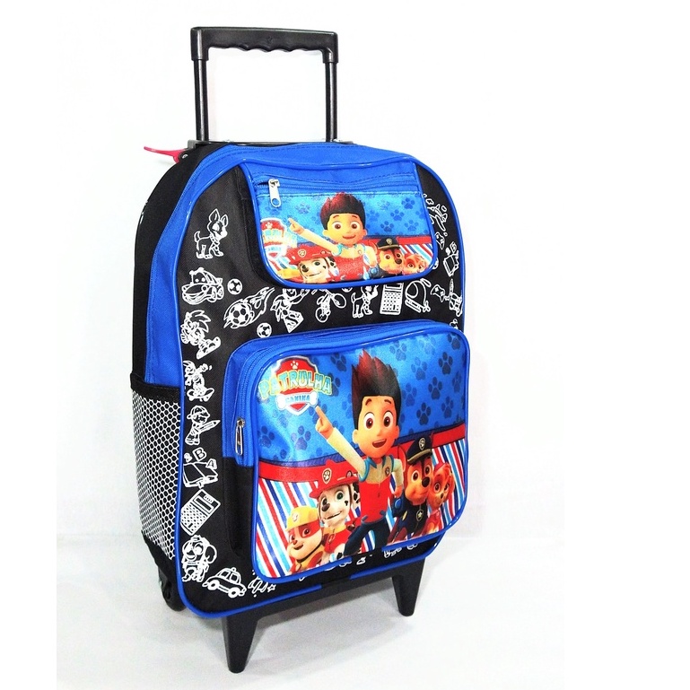 Mochila Escolar Rodinha Infantil Menino E Menina Varios Personagens