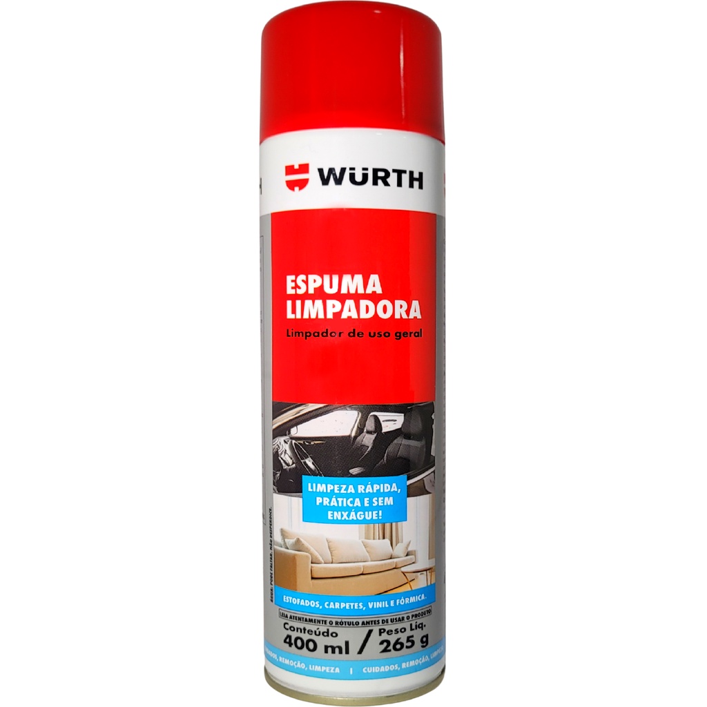 Espuma Limpadora Wurth 400ml Limpa Banco Automotivo - Spare Parts and Accessories for Vehicles