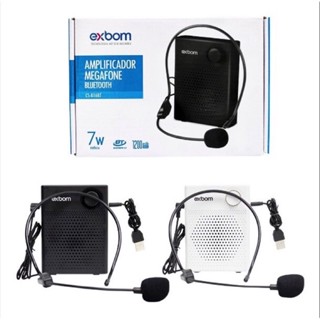 Megafone amplificador de voz com bluetooth microfone recarregavel CS-B16BT EXBOM