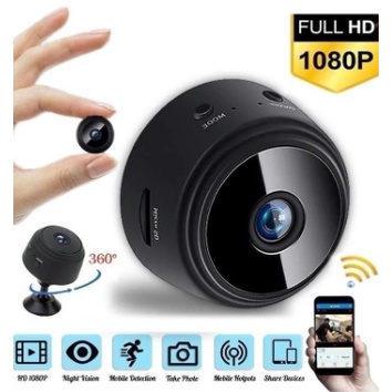 Mini Câmera Espiã A9 Wifi De Segurança Full Hd 1080p Visão Noturna Sensor De Movimento
