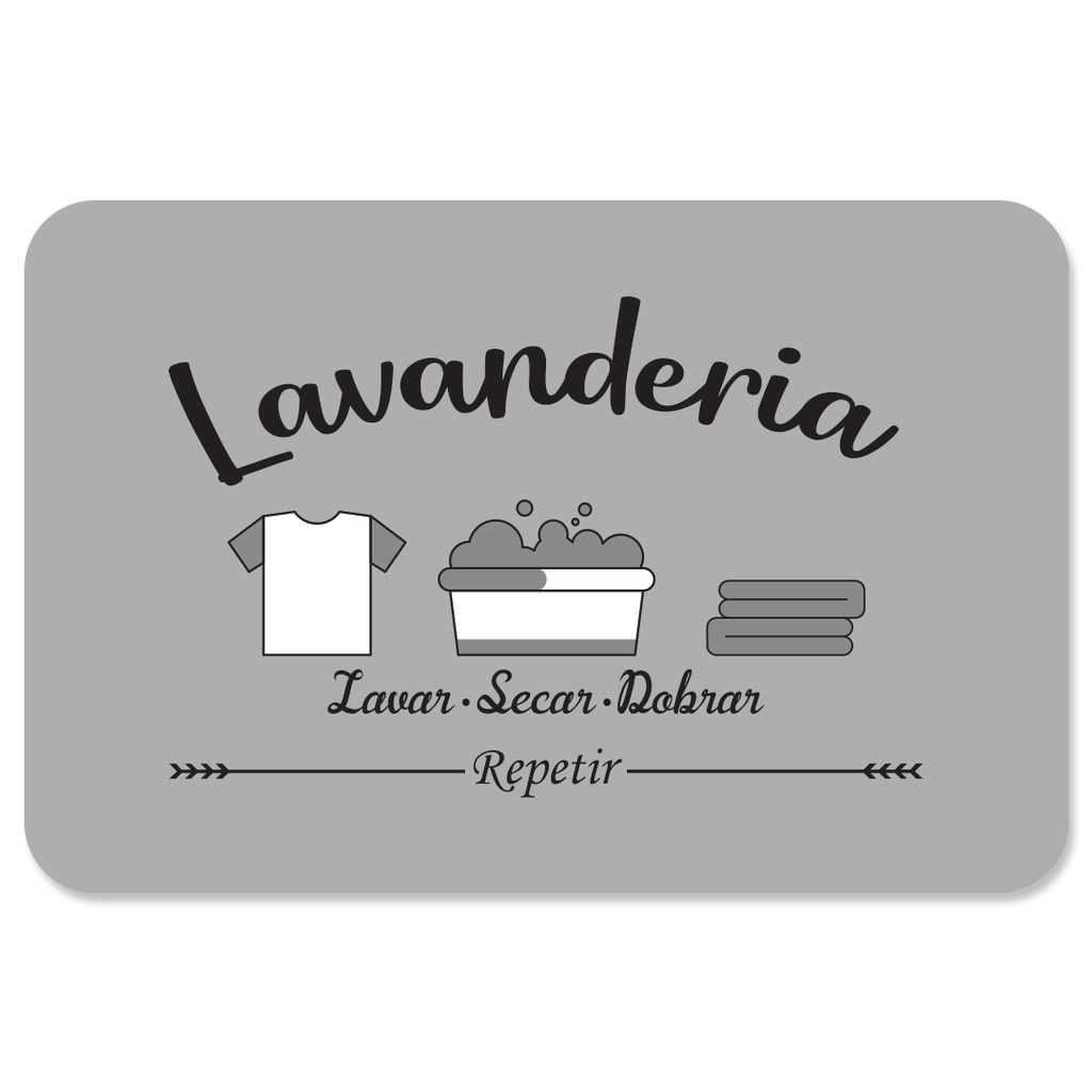 Tapete para Lavação Lavanderia Mescla Antiderrapante