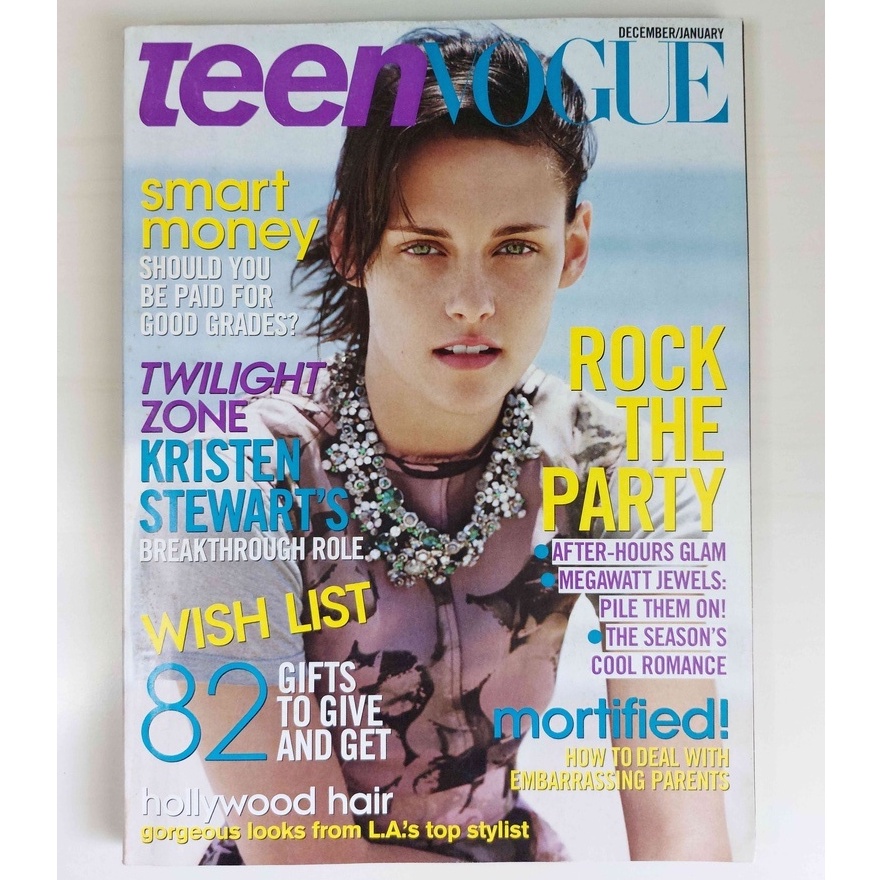 Revista Importada Teen Vogue Kristen Stewart Dezembro/Janeiro 2009