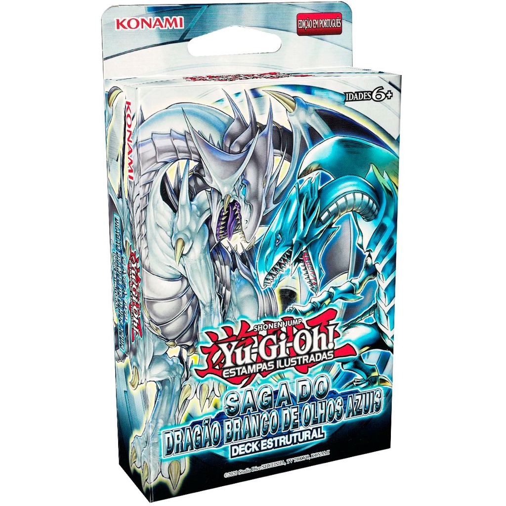 Yugioh Deck Estrutural Saga Do Dragão Branco De Olhos Azuis Português Konami