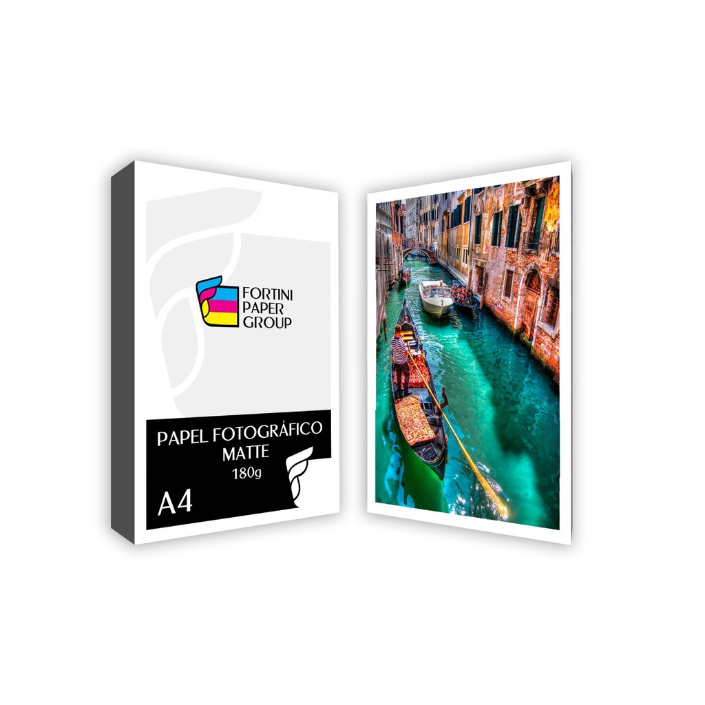 20 folhas Papel Fotográfico 180g Matte Fosco A4 Premium Line A prova d'água p/ jato de tinta