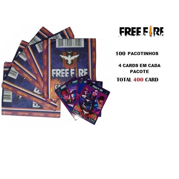 Card Cartas De Bafo Free Fire P Jogo Festa Brinquedo Lembracinha Shopee Brasil