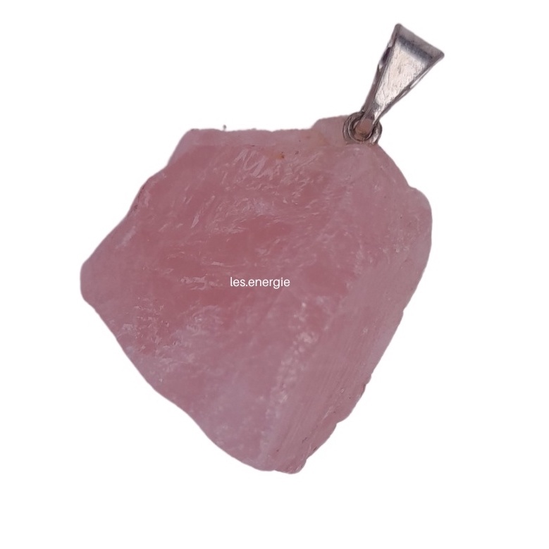 Pingente Quartzo Rosa Pedra Natural Bruta em Oferta na Shopee