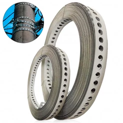 Cinta Fita De Aço Galvanizada Perfurada 17mm Largura De 10 Ou 30 Metros Prender Canos Tubos E Etc