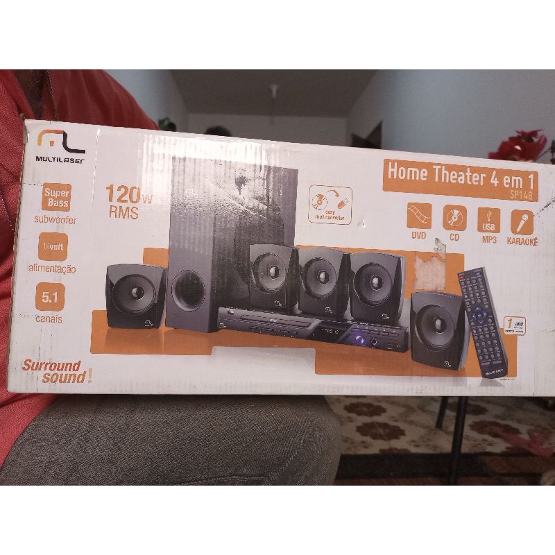 Home Theater 4 em 1 Multilaser | Shopee Brasil
