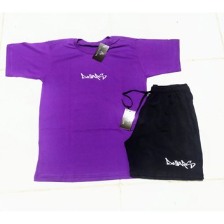 KIT CAMISETA E SHORTS TACTEL SKAT STREET SWAG RUA OFERTA VERÃO PRAIA