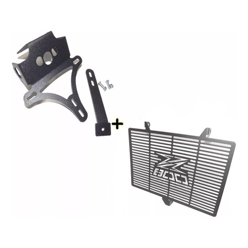Suporte De Placa + Protetor Radiador - Kawasaki Z800 Z 800