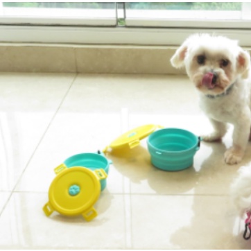 Pote de Viagem para Pets / Bicho de estimação Comedouro e Bebedouro