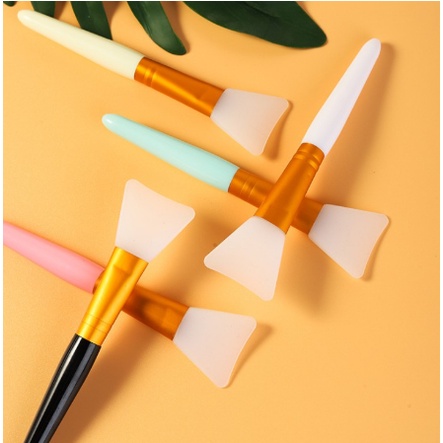 1 Pincel silicone máscara de argila e máscara diversas /pincel de máscara facial/pincel de silicone/pincel aplicador de silicone colorido