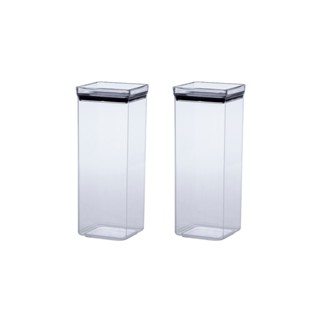2 Potes Herméticos Quadrado Paramount 2200ml 1163