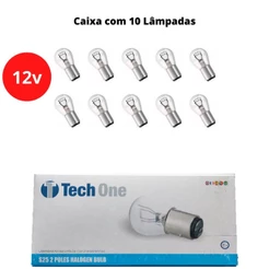 Kit 10 Lâmpadas 2 Polo 12V 1034 21W/5W P21/5W BAY5d