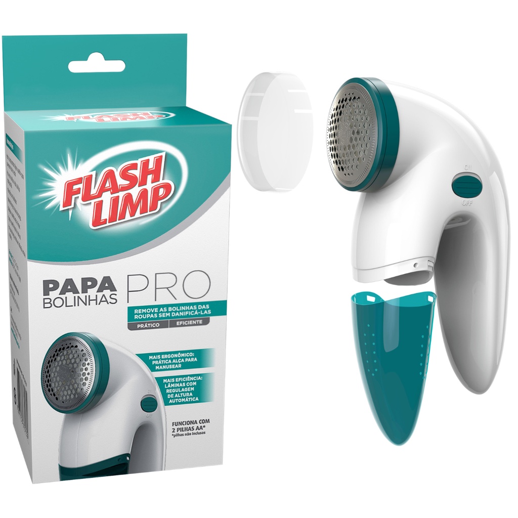 Papa Bolinhas Pro Flash Limp Com Reservatório Tira Bolinhas a Pilha
