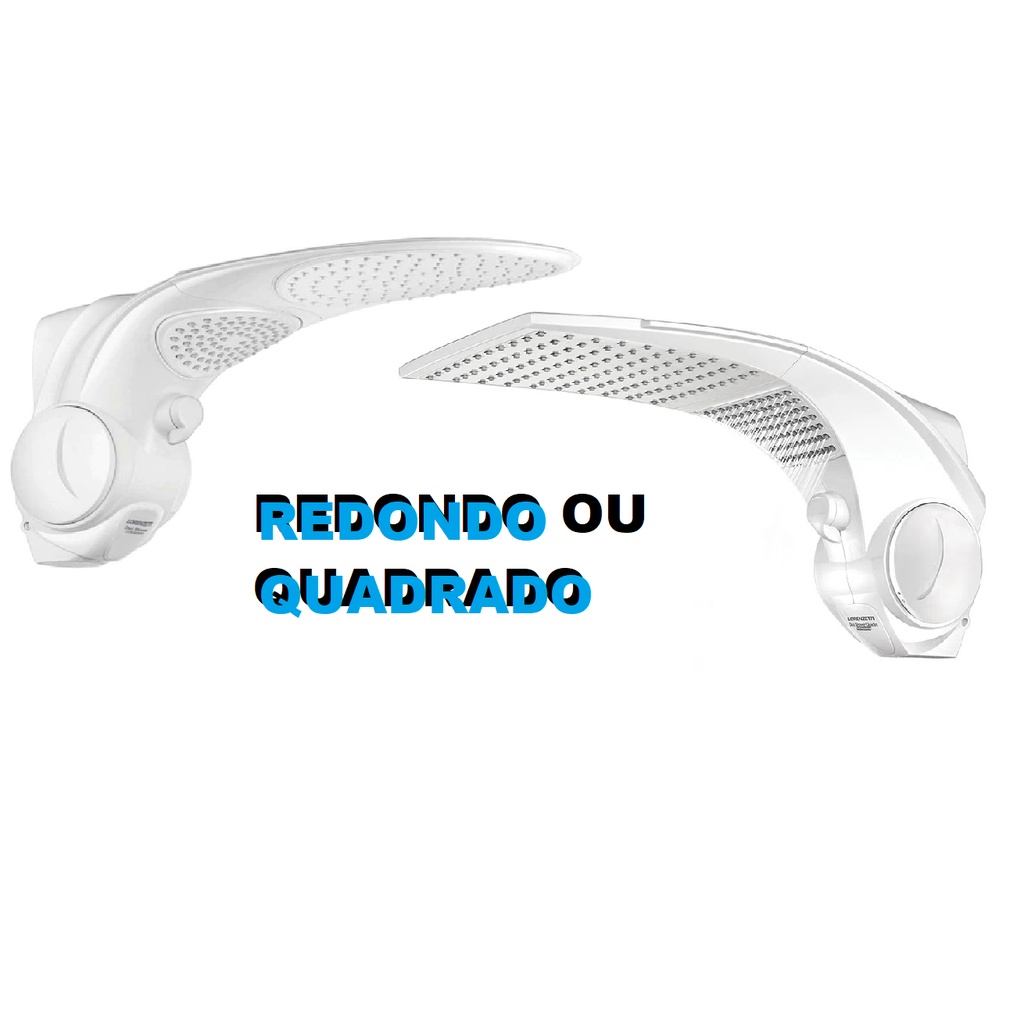 Chuveiro Ducha Duo Shower Multitemperaturas Redondo ou Quadrado Lorenzetti 127v