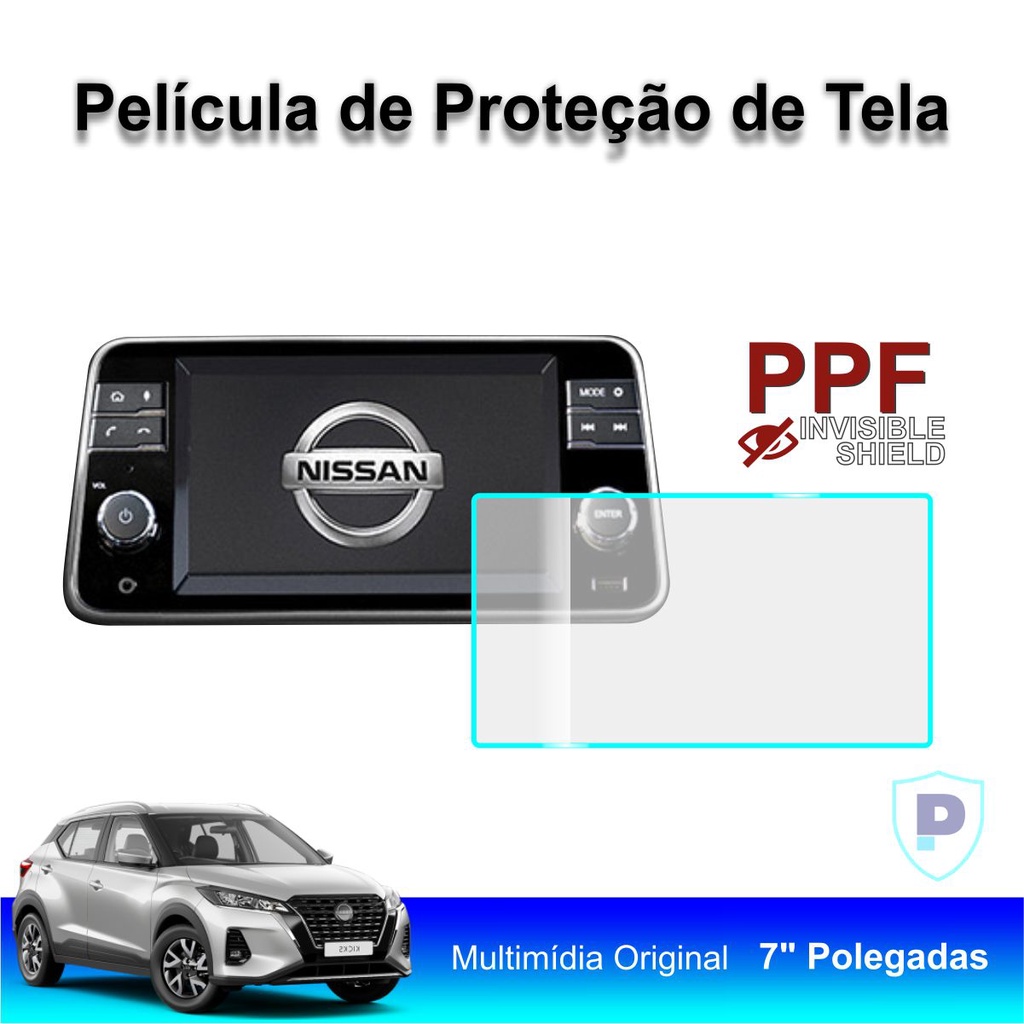 Nissan Kicks Película Anti Risco Central Multimídia 7 Polegadas