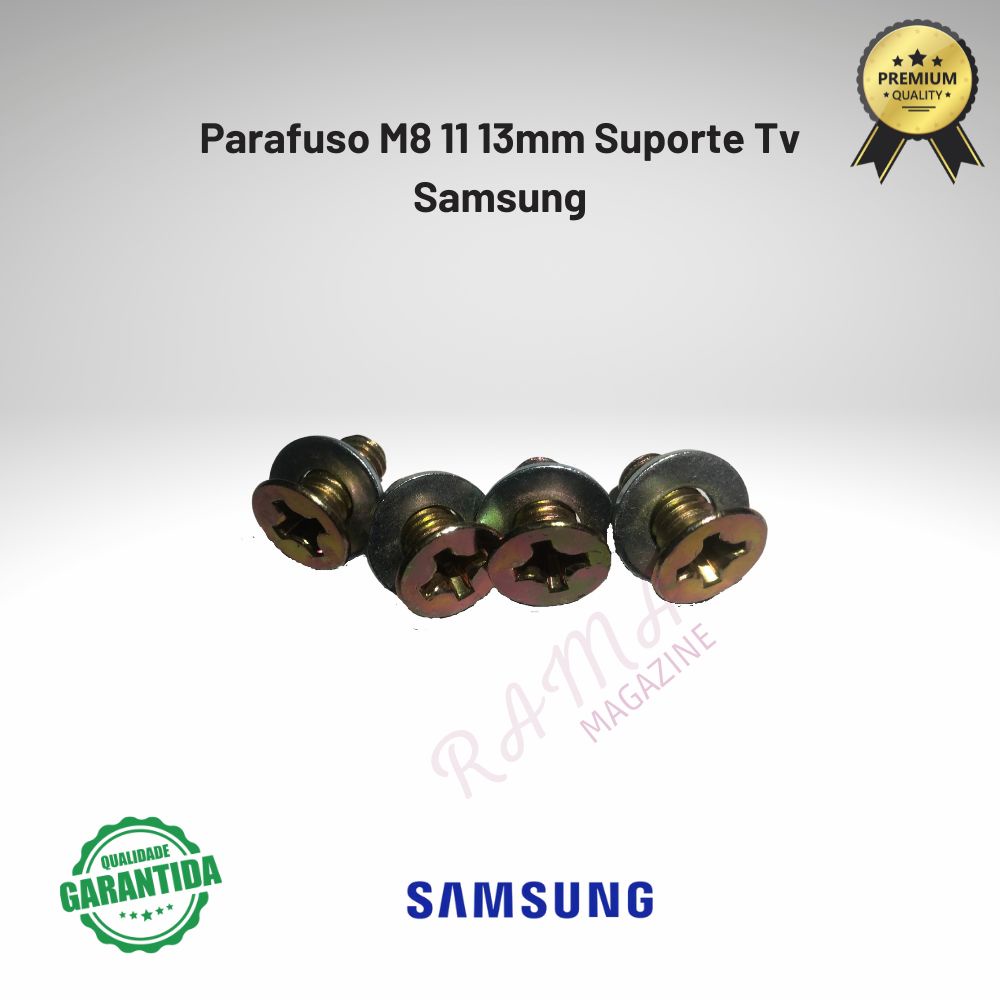 Parafuso M8 11 13mm Suporte Tv Samsung 43 50 55 60 65 Vesa