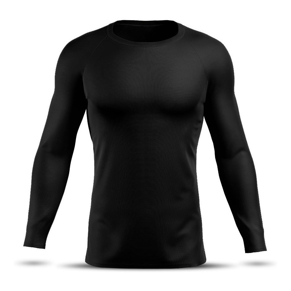 Camisa Blusa Térmica Manga Longa Rash Guard MMA Muay Thai Boxe WWE Ringue Ciclismo Bike JiuJitsu Academia Praia