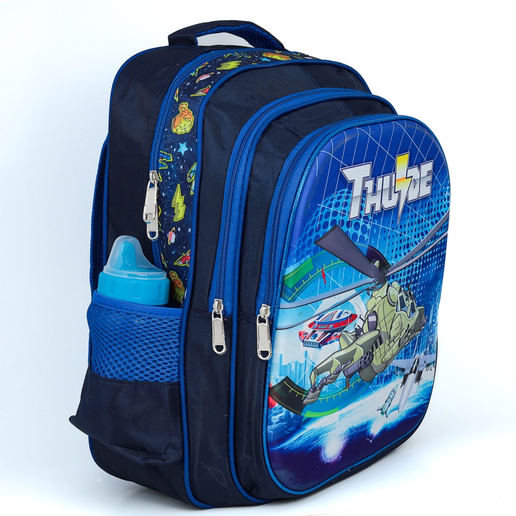 MOCHILA ESCOLAR INFANTIL HELICOPTERO THUDE 3D MENINO GRANDE REFORÇADA ...