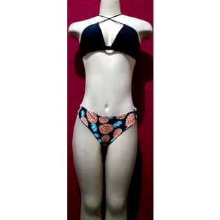 Biquini de ABACAXI  com sutiã preto