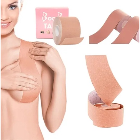 Sutia Adesivo Levanta Peito Boob Tape  Seios Fita Up Invisivel Rolo