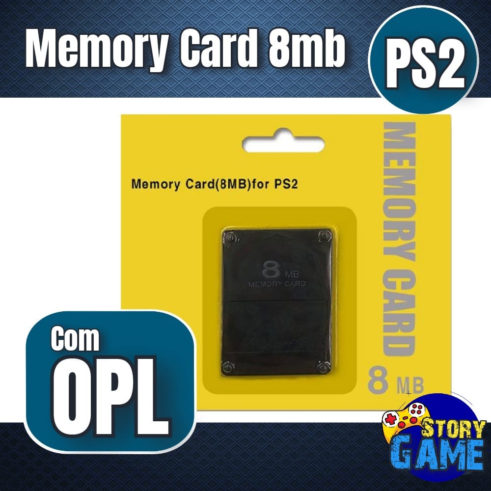 Memory Card Com OPL PS2 | KIT OPL PS2 | Cartão De Memória PS2