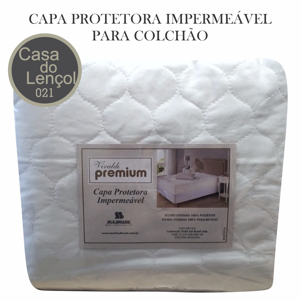 Capa Protetora de Colchão Impermeável Cama Box