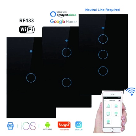 Interruptor tomada inteligente Wifi compativel com alexa e Google home, casa inteligente